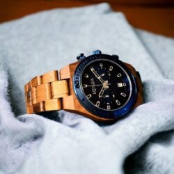 ساعة بلو روك مان الخشبية ، ساعة خشبية ، ساعات خشب ، ساعة يد خشبية