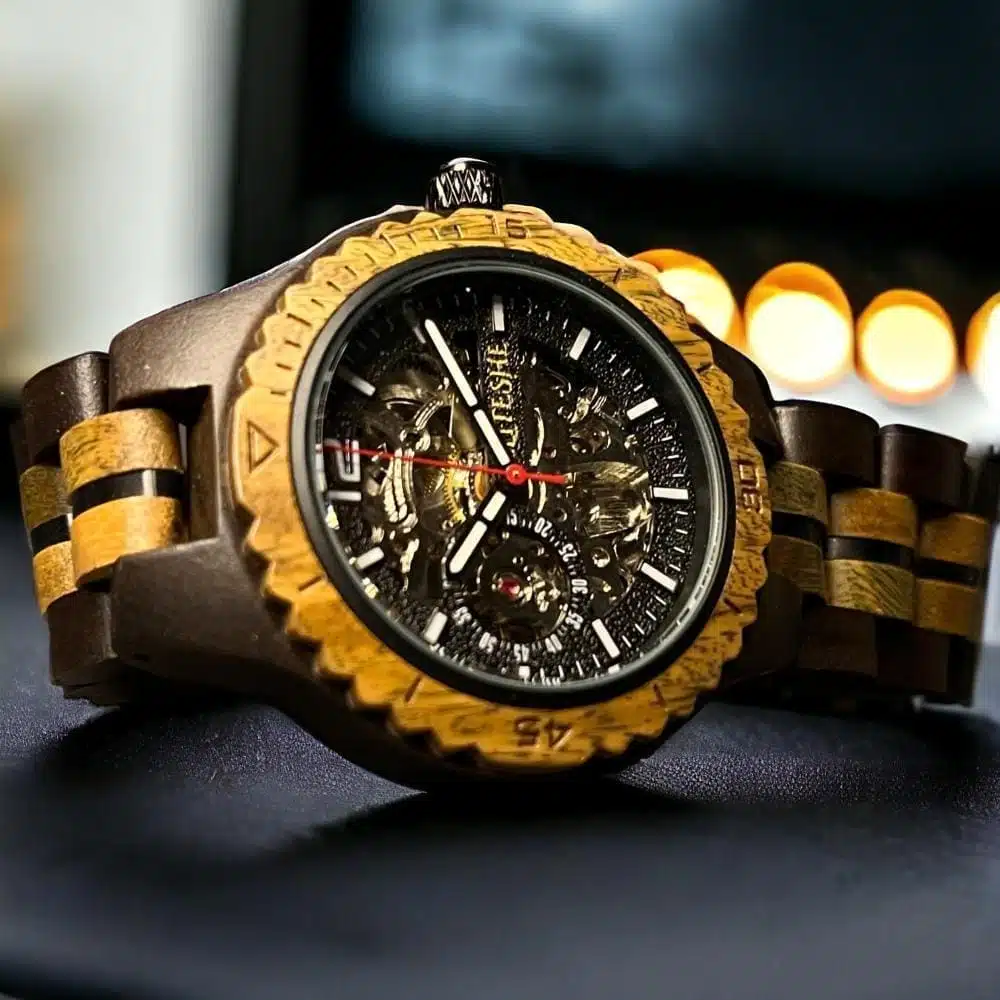 4af272d5-ca03-4f50-a1d5-4c1868b045ed-1000x1000-d1wtBVGDInxLQgvmraSKQ0cM63A9f17Bwu2kxRib.jpg ساندل ساعة خشبية ستايل - نسائي - الصورة 1