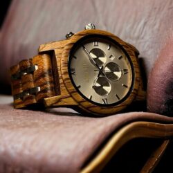 ساعة لايت كرونو الخشبية الرجالية