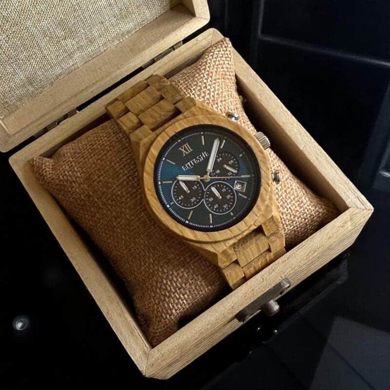 ساعة وود كلاسيك بانيوو الخشبية