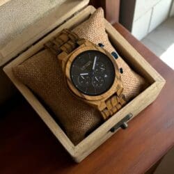 ساعة زيبرا كلاسيك بانيوود الخشبية