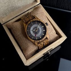 ساعة لايت روليت الخشبية الرجالية