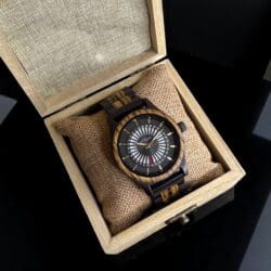 ساعة دارك روليت الخشبية الرجالية