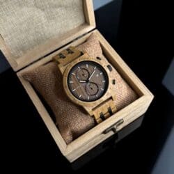 ساعة وود ويندز الخشبية الرجالية